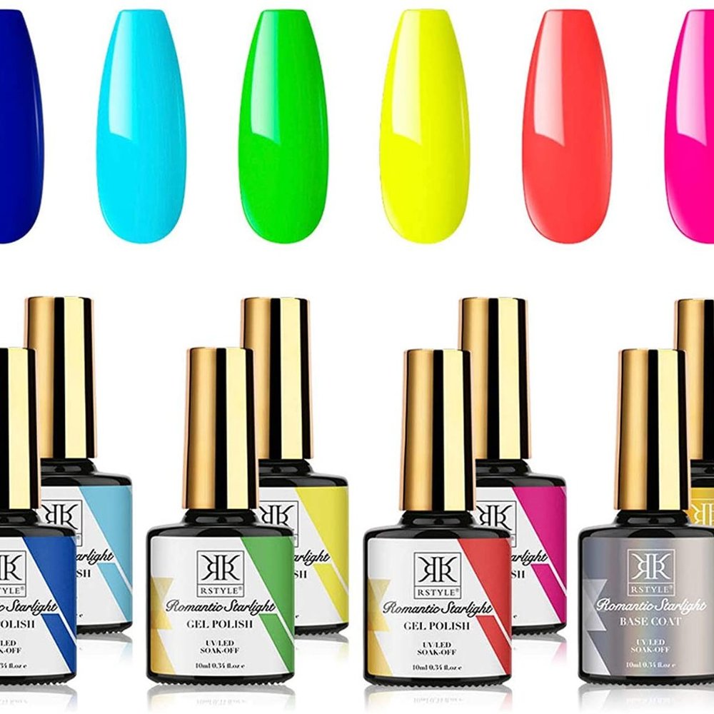Neon Gel Nail Polish Set
